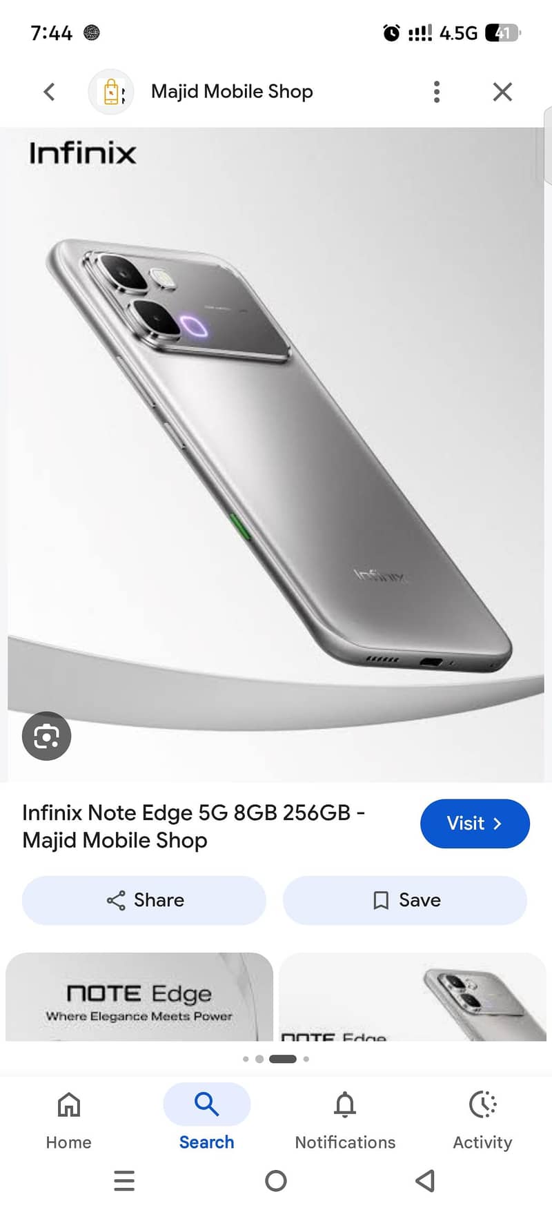 Infinix note edge 1