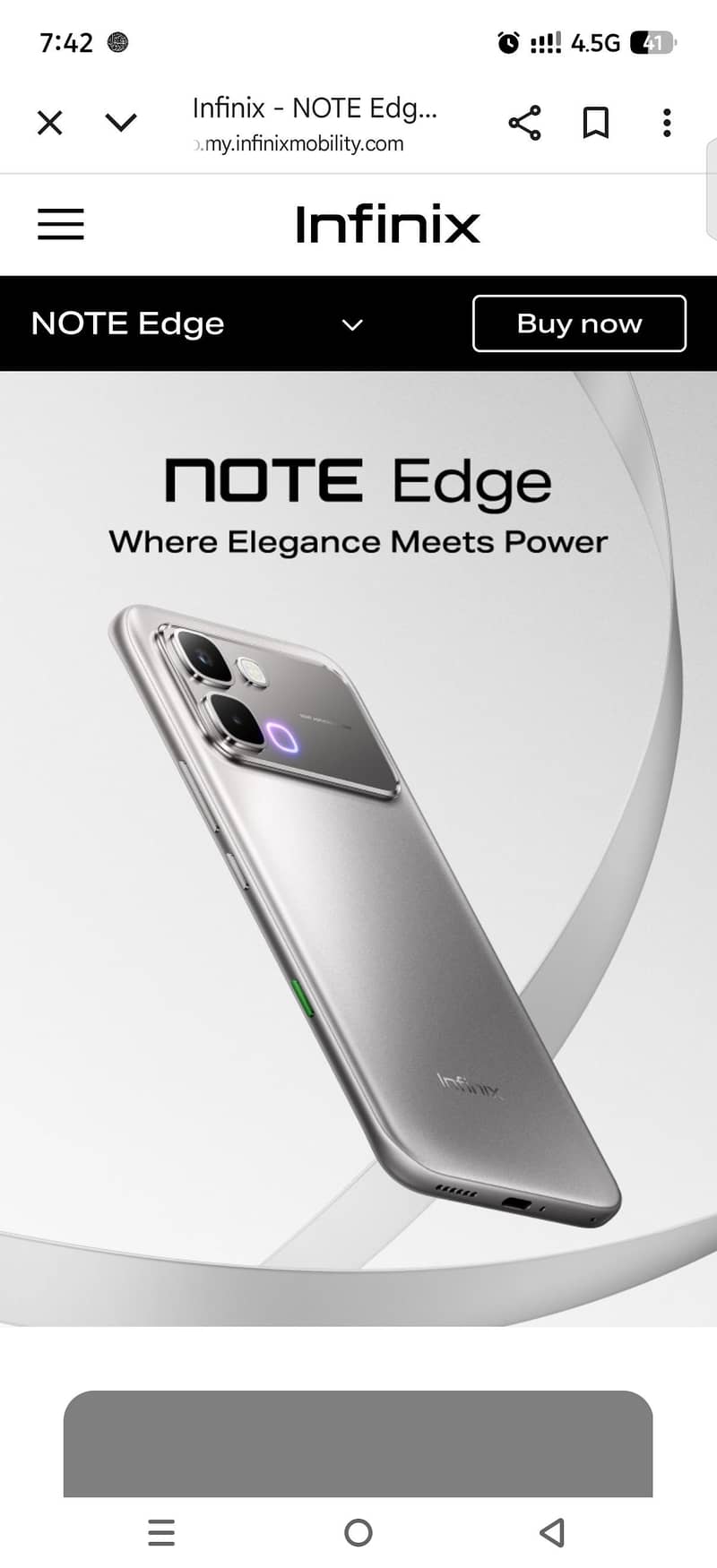 Infinix note edge 4