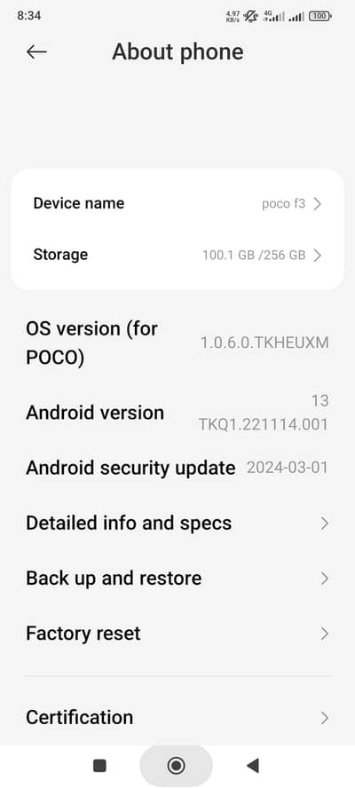 Xiaomi Poco F3