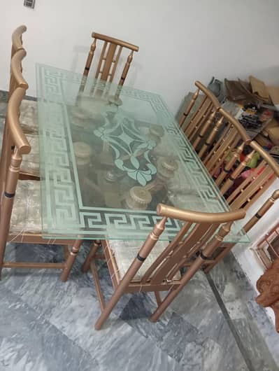 Dinning Table Set with 8 Chairs - Never Used, Excellent Condition
