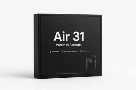 Air 31 Earbuds Transparent Case - Bluetooth 5.3 - Karachi Pakistan