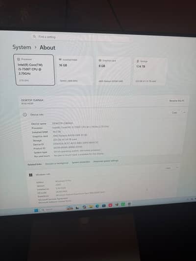 Gaming Pc for Sale | Core i5 7th Gen, 16Gb RAM,