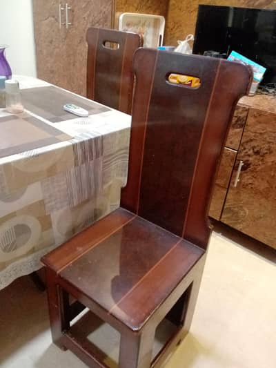 Dinning table with six chairs