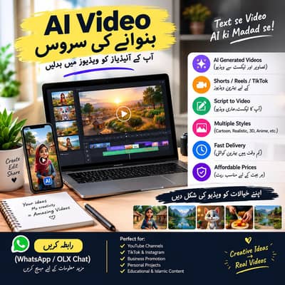 Professional AI Video Creation Service | Product Ads & Reels