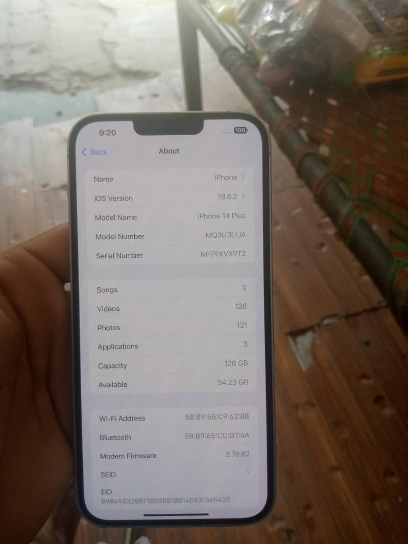 Apple iPhone 14 plus 8