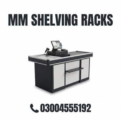 cash counters, cash counter, shopping trolleys, shopping trolley, rack