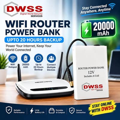 Power bank for wifi router / Rechargeable Battery Power Bank / Router