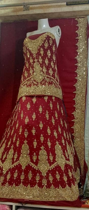 handwork bridal dress