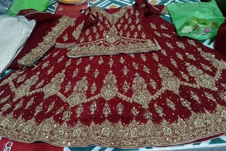 handwork bridal dress