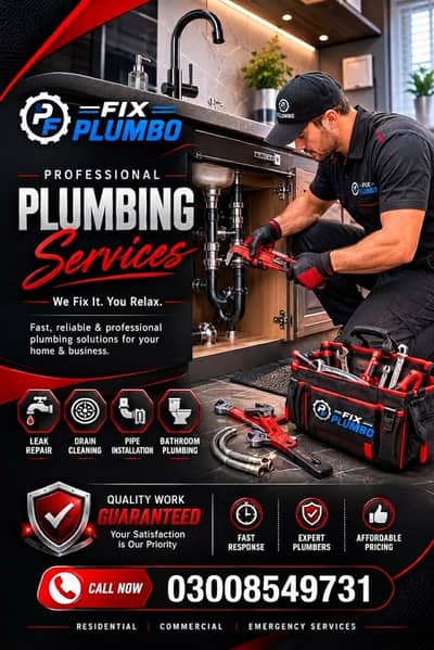 Expert Plumber Services | Leak Repair, Drain Cleaning & Pipe Fixing