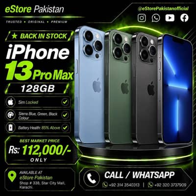 Apple iPhone 13 Pro Max 128GB SIM Locked | Sealed | Water Resistant