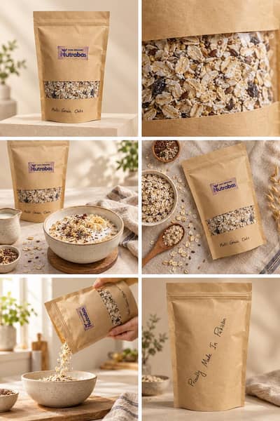 Nutrabas Organic Oats with Nuts