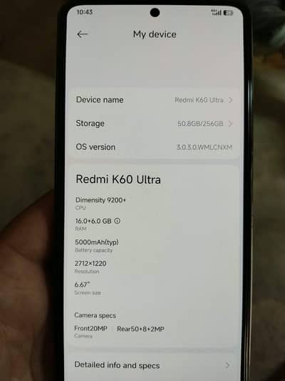 Xiaomi Redmi K60 Ultra