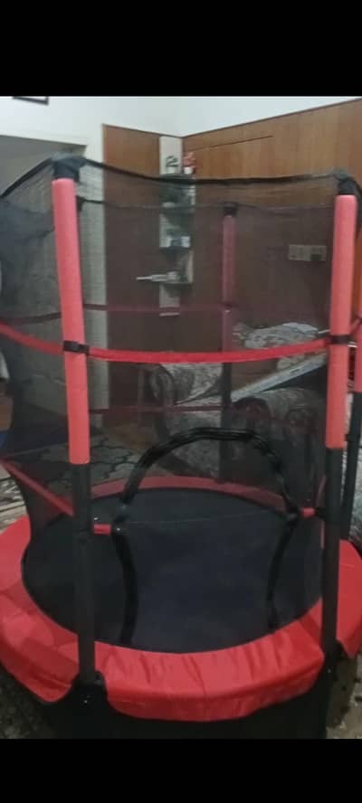 red trampoline for kids