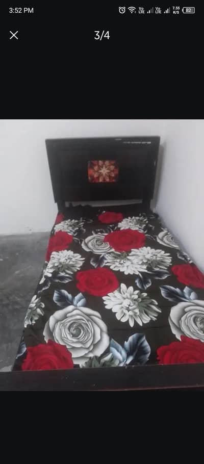 single bed +mattress