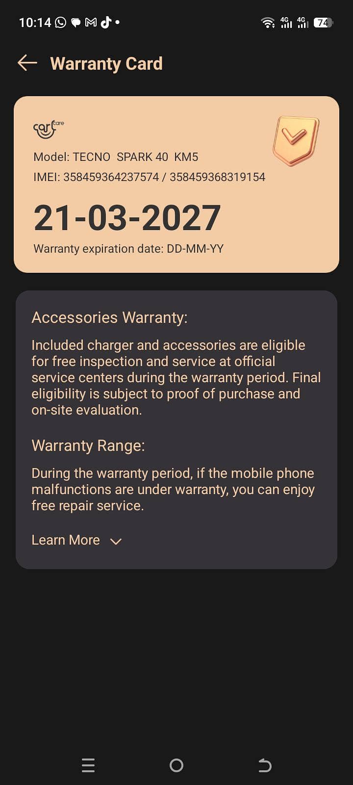 Tecno spark 40 2