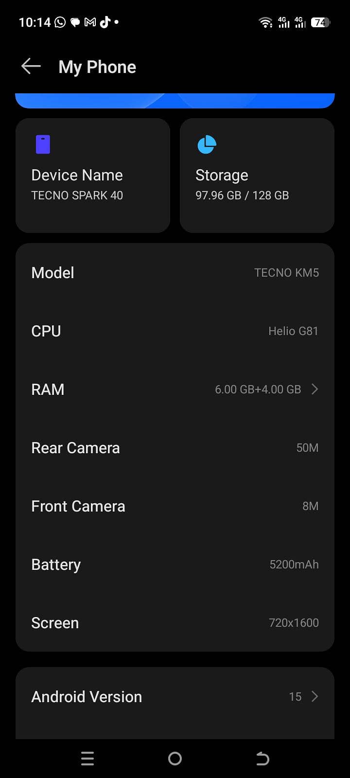 Tecno spark 40 3