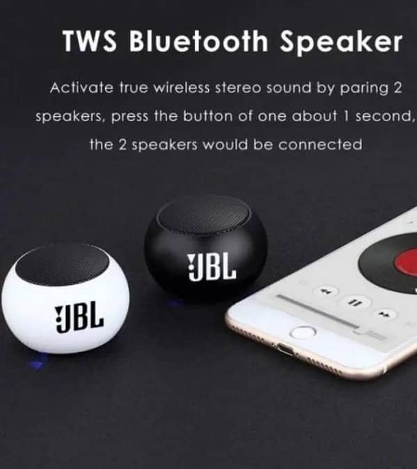 ORIGINAL" JBL M3 Mini Portable Bluetooth Speaker , SD Card SPEAKER Option TYPE C CHARGING Unleash the BEAST speaker of Sound!