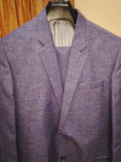 blue pant coat three piece