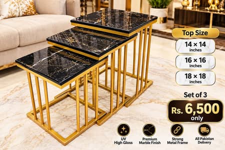3 Piece Nesting Tables Set