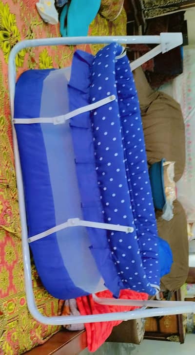 baby swing with mosquito net . jhola