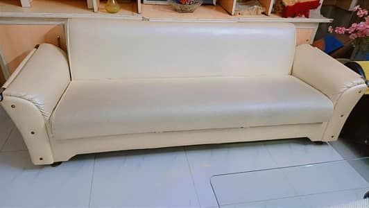 1 sofa Bed Bed and 1 Table with 2 chairs for sale