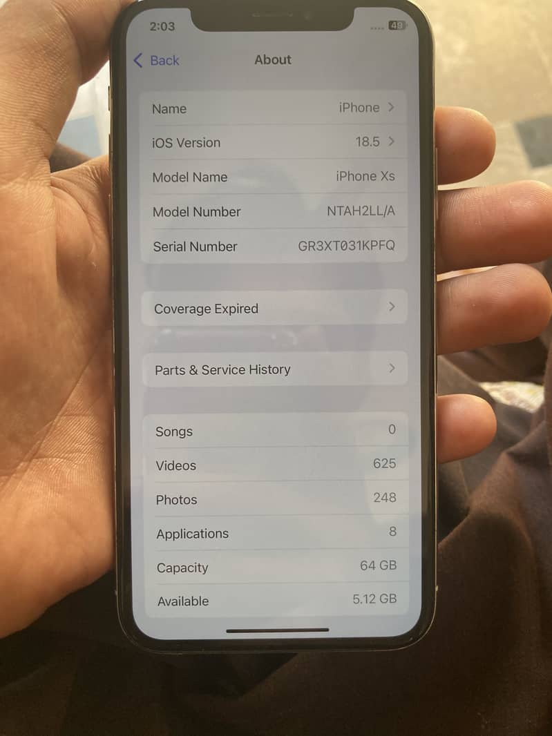Apple iPhone XS 5