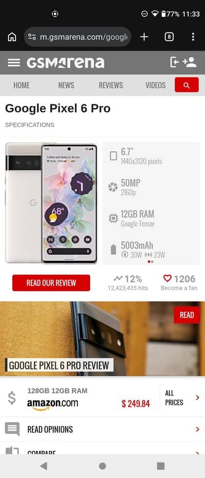Google Pixel 6 Pro  exchange possible