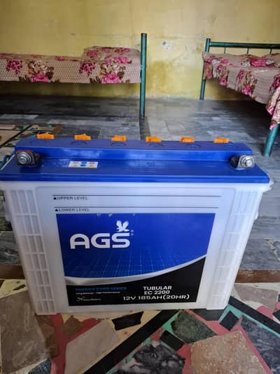 AGS -TUBULAR BATTERY [EC 2200]~12v /185 AMP. . .