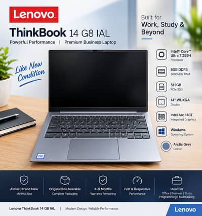 Lenovo ThinkBook 14 G8 IAL Core Ultra 7 255H | 8GB RAM | 512GB SSD