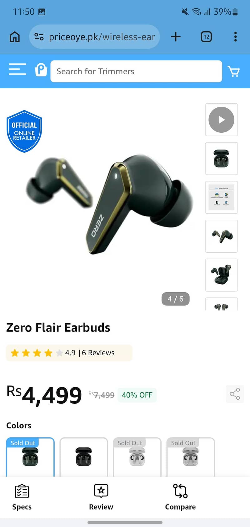 Zero Flair Earbuds 2