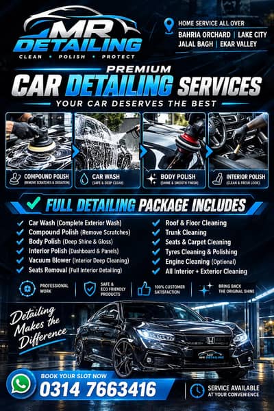 MR Detailing | Car Wash, Polish & Complete Detailing