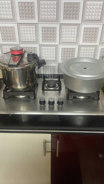 3 burner gas stove