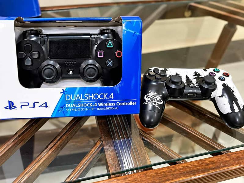 PS4 Slim 500GB+Jailbreak 9.0 best version+2 wireless controllers+Box ...