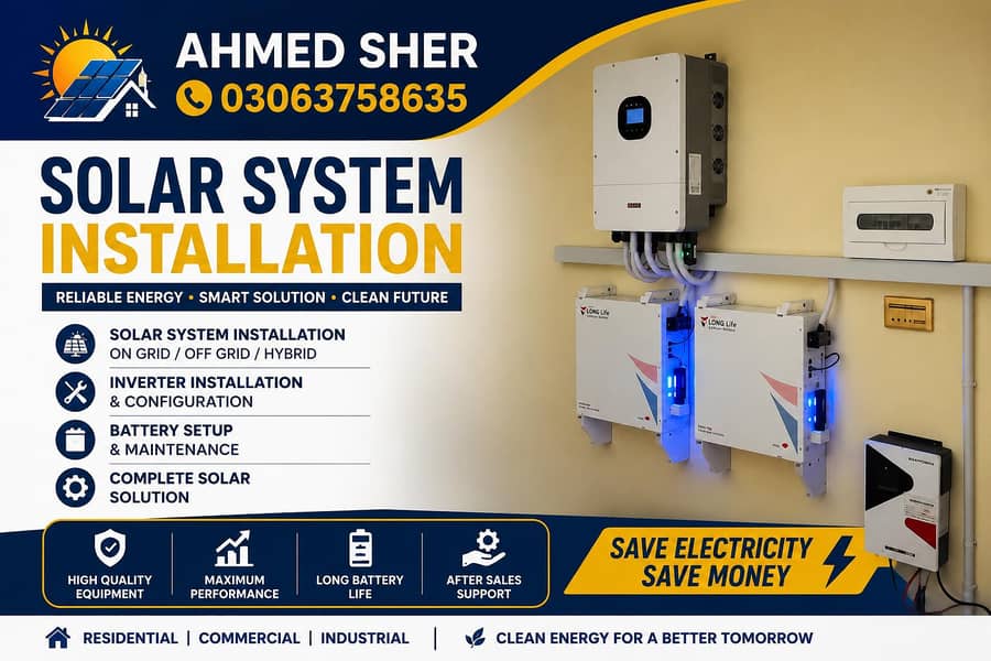 Solar system installation 6