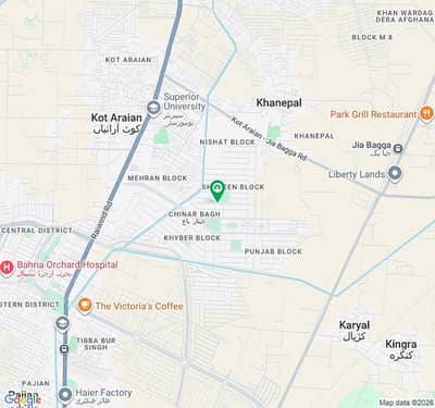 5 Marla Residential Plot Avaliable For Sale In Chinar Bagh Extension.