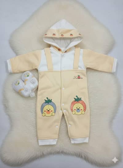 winter hooded romper with shoes for 0-12 month baby 03339550937