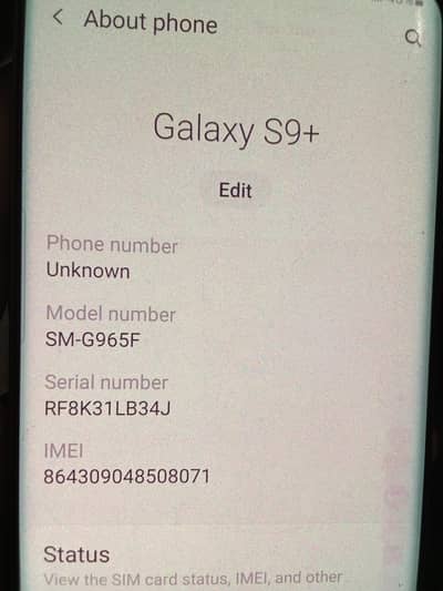 Samsung Mobile S9 Plus