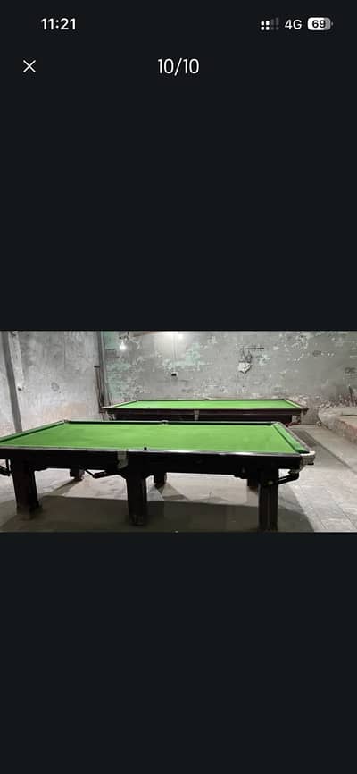 2 Snooker Table 6/12 and 5/10 in good condition