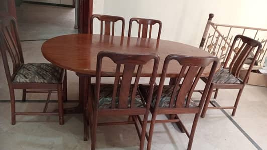 dinning table set with 6 chairs