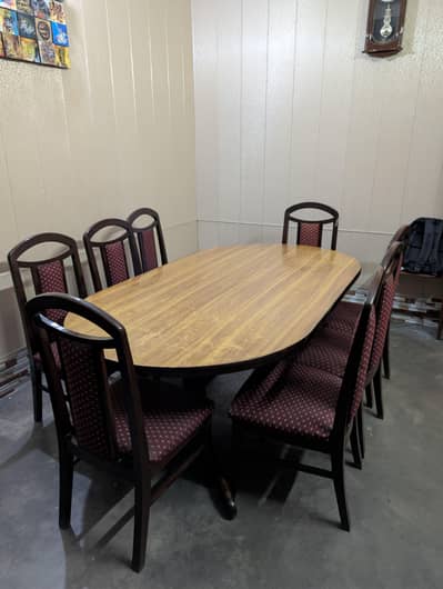 dining table with 8 chairs