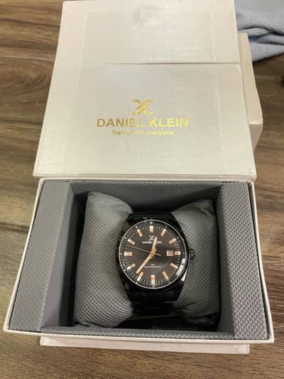 Daniel klein stainless steel black watch
