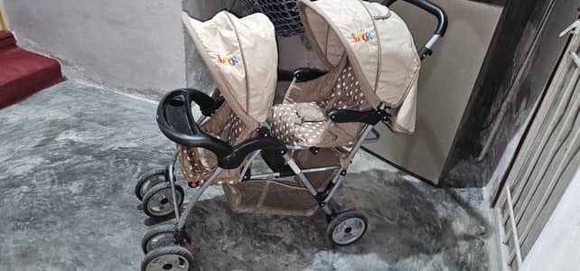 Baby stroller twin pram cot