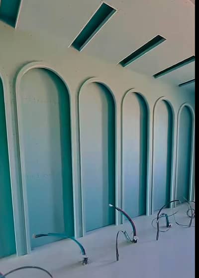 Modern Ceiling, Glass Partition , Wall Paneling Service ,Wooding Floor