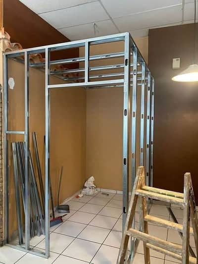 Modern Ceiling, Glass Partition , Wall Paneling Service ,Wooding Floor