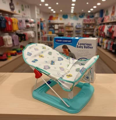 Foldable Luxurious Baby Bather for Infants - Soft Mesh & Easy to Clean
