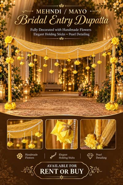 bridal entrance dupatta(signature style)