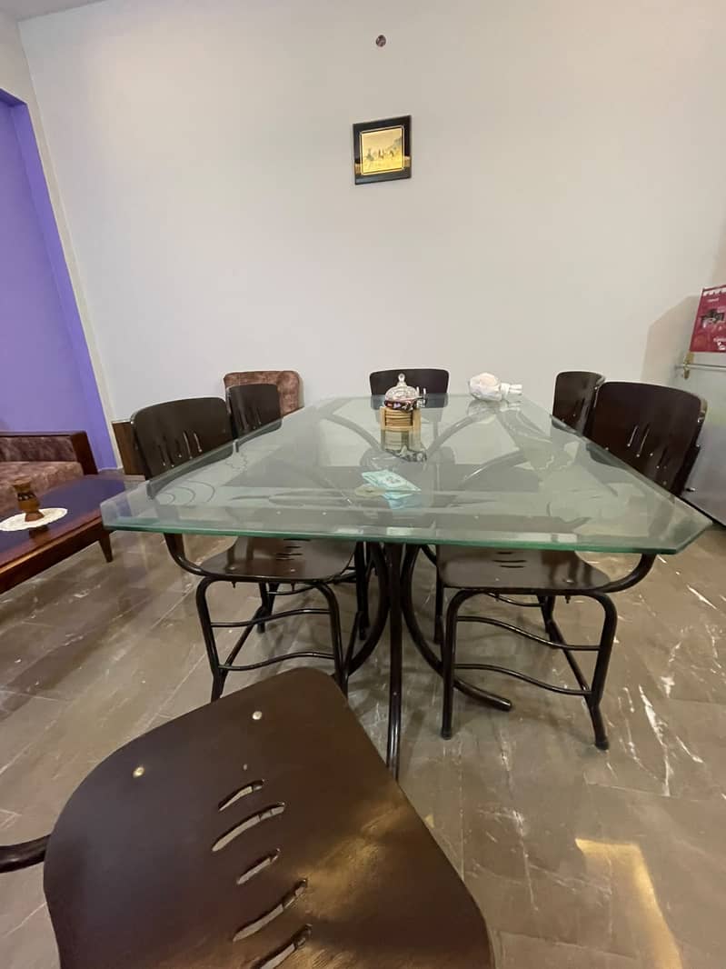 GLASS DINING TABLE 1