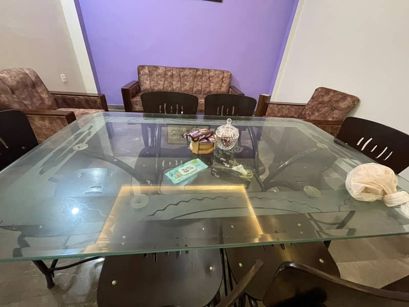 GLASS DINING TABLE 5