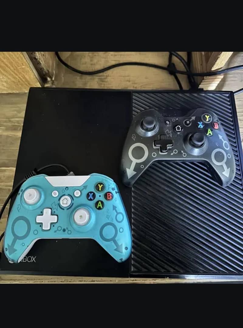 Xbox one with 2 controllers 2